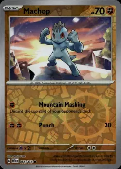 SV2a: Pokemon Card 151 #066/165 Machop (Poke Ball Pattern) - Image 1