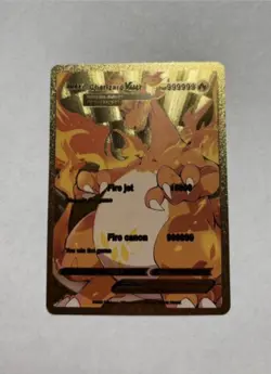 Charizard VMAX 999999HP Gold Foil Custom Fan Art Display Card NM - Image 1