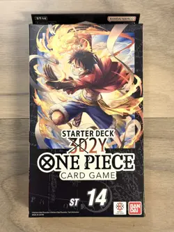 ONE PIECE CARD GAME 3D2Y STARTER DECK (ST-14) ENGLISH NEW SEALED - Image 1