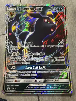 Pokemon Umbreon GX Jumbo SM36 Black Star Promo – LP – Oversized Card - Image 1