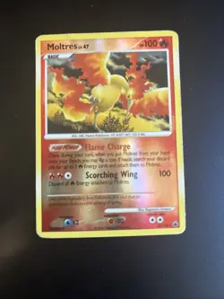 Moltres Majestic Dawn Reverse Holo Rare Pokemon Card 10/100 TCG - Image 1