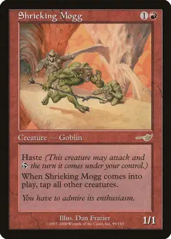 Shrieking Mogg [Nemesis] Magic MTG - Image 1