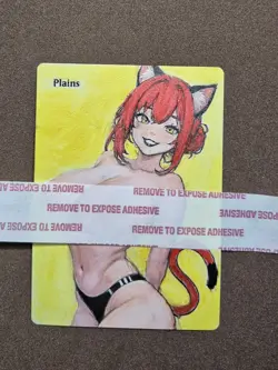 Mtg Altered Art Hand Painted Anime - Image 1