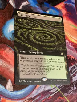 MTG Turbulent Fen (Extended Art) Commander: Secrets of Strixhaven Rare Mint - Image 3