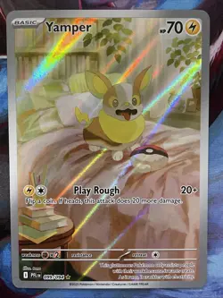 Pokemon TCG Me02: Phantasmal Flames - Yamper 099/094 Illustration Rare - Image 1