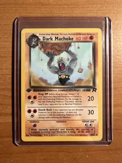 Pokemon Card Dark Machoke 40/82 Team Rocket 1st Edition - Image 1