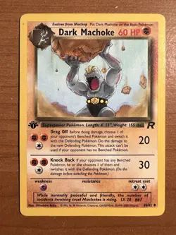 Pokemon Card Dark Machoke 40/82 Team Rocket 1st Edition - Image 3