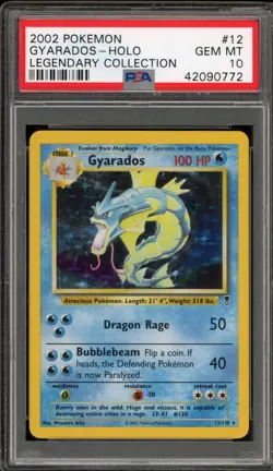 Pokemon Gyarados Legendary Coll. Holo Rare #12 PSA 10 Gem Mint - Image 1