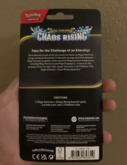 Pokemon Mega Evolution Chaos Rising Booster Pack + Toxel Promo Card SEALED - Image 2