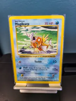Pokemon TCG Magikarp 35/102 Base Set Shadowless Uncommon Vintage LP - Image 1