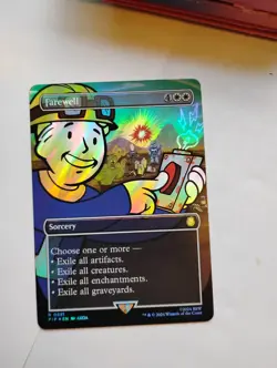 Farewell (Borderless) (Surge Foil) Universes Beyond: Fallout Foil roller mark - Image 1