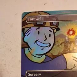 Farewell (Borderless) (Surge Foil) Universes Beyond: Fallout Foil roller mark - Image 4