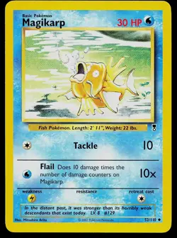 Pokemon Card - Magikarp Base Set Unlimited 35/102 Uncommon - Image 1