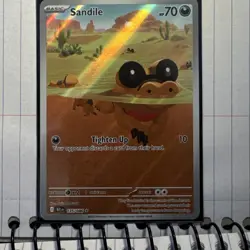 Nintendo Sv: Black Bolt Sandile 135/086 Reverse Holo Basic 70 HP ENG - Image 1