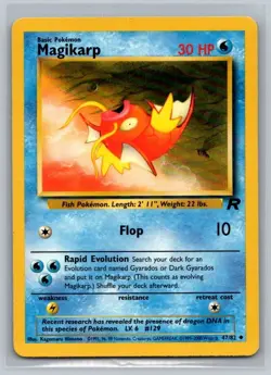Magikarp 47/82 Uncommon Team Rocket Pokemon Unlimited Lightly Played - Image 1