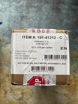 Pokemon TCG Scarlet & Violet Surging Sparks Booster 6-Box Case SEALED SV08 - Image 1