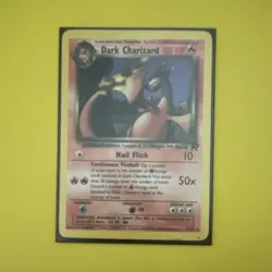 Dark Charizard 21/82 Team Rocket Rare Regular 80HP Wizards Pokemon Card - Image 1