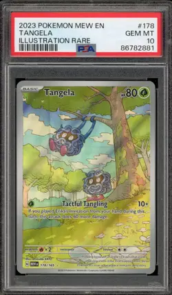 Pokemon Tangela 151 MEW EN Illustration Rare #178 PSA 10 Gem Mint - Image 1