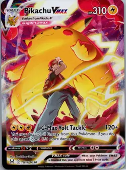 Pikachu VMAX TG17/TG30 Lost Origin Trainer Gallery Pokemon TCG Holo NM - Image 1