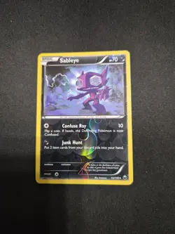 Pokemon TCG Sableye Dark Explorers 62/108 Reverse Holo NM - Image 1