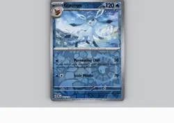 Pokemon Scarlet Violet Prismatic Evolutions Reverse Holo Foil Glaceon 25 /131 - Image 1