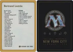 Decklist - Bertrand Lestree - 1996 ~ Heavily Played Pro Tour A MTG Magic Ultimat - Image 1