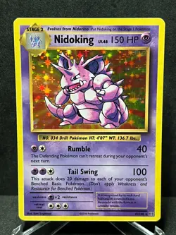 Pokemon Nidoking Holo 45/108 Evolutions Near Mint - Image 1