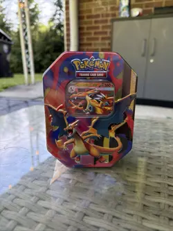 Pokemon TCG: Mega Charizard Y ex Tin Brand New Factory Sealed - Image 1