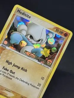 Pokemon Meditite 55/106 Emerald Reverse Holo - Image 2