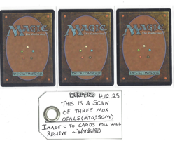 3x Mox Opal MTG 2010 SOM Near Mint - Mint - Image 3