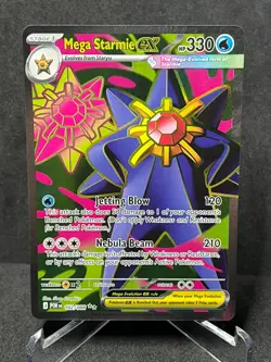 Pokemon Mega Starmie ex 102/088 Perfect Order Holo Near Mint - Image 1