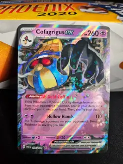 Cofagrigus EX Holo 076/182 Pokemon Paradox Rift NM - Image 1