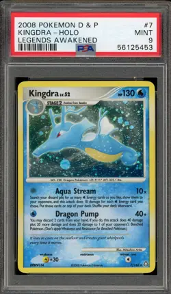 Pokemon Kingdra Legends Awakened Holo Rare #7 PSA 9 Mint - Image 1