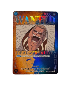 One Piece Card Game Mighty Enemies Donquixote Doflamingo WANTED ST03-009 SR - Image 1