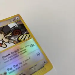 Pokemon TCG Meowth Card 121/165 EX Team Rocket Returns Reverse Holo MP - Image 3