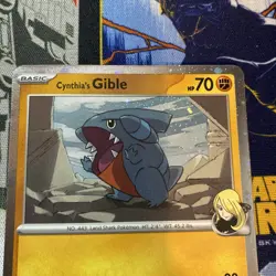Pokemon Destined Rivals Cynthia's Gible (Cosmos Holo Promo) 102/182 (NM) - Image 5