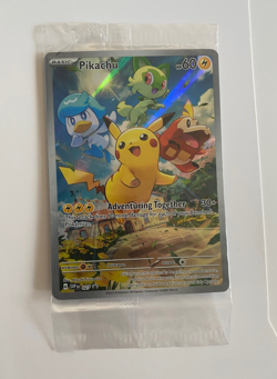 Pokemon TCG Pikachu 027 Sv: Scarlet & Violet Promo Card Sealed - Image 1