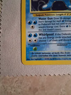 Poliwrath 013/102 Base Set (Shadowless) Holo 1999 Vintage Rare WOTC Pokemon TCG - Image 5