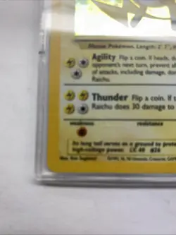 1999 Pokemon TCG Raichu Base Set Holo 14/102 Collectible Vintage - Image 5