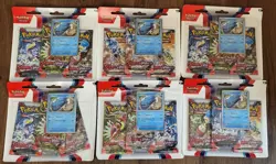 Lot of 6 - Pokemon TCG Scarlet & Violet 3 Booster Blister Pack - New Sealed - Image 1