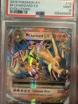 PSA 9 M CHARIZARD EX 13/108 - POKEMON XY EVOLUTIONS 2016 MINT - Image 4