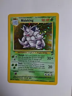 Nidoking 011/130 Holo Rare - Base Set 2 - Vintage WOTC Pokemon TCG - Image 1