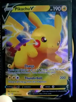 Pikachu V SWSH Black Star Promo Shinning Fates SWSH061 Holo Pokemon TCG NM/M - Image 1