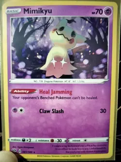 Mimikyu 081/189 (Cosmos Holo) SWSH Rare Promo Pokemon TCG NM/M - Image 1