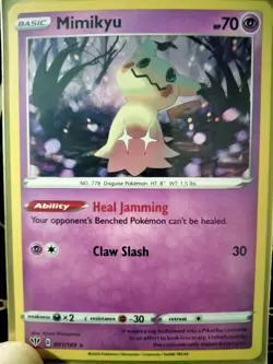 Mimikyu 081/189 (Cosmos Holo) SWSH Rare Promo Pokemon TCG NM/M - Image 2