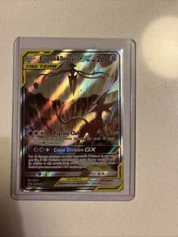 Pokemon TCG Espeon & Deoxys GX SM240 Black Star Promo Sun & Moon - NM+ - Image 1