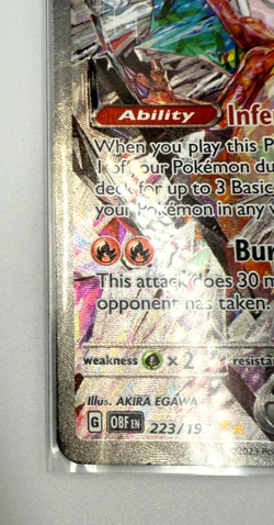 Pokemon TCG Charizard EX Obsidian Flames 223/197 NM Pack Fresh - Image 4