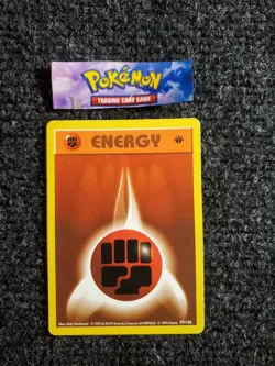 Fighting Energy 97/102 1st Edition Base Set Shadowless 1999 Pokemon LP - Image 1
