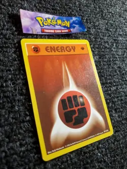 Fighting Energy 97/102 1st Edition Base Set Shadowless 1999 Pokemon LP - Image 3