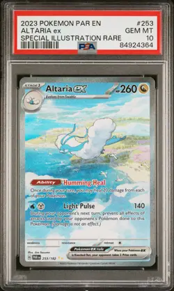 2023 POKEMON PAR EN-PARADOX RIFT SPECIAL ILLUSTRATION RARE ALTARIA EX PSA 10 - Image 1